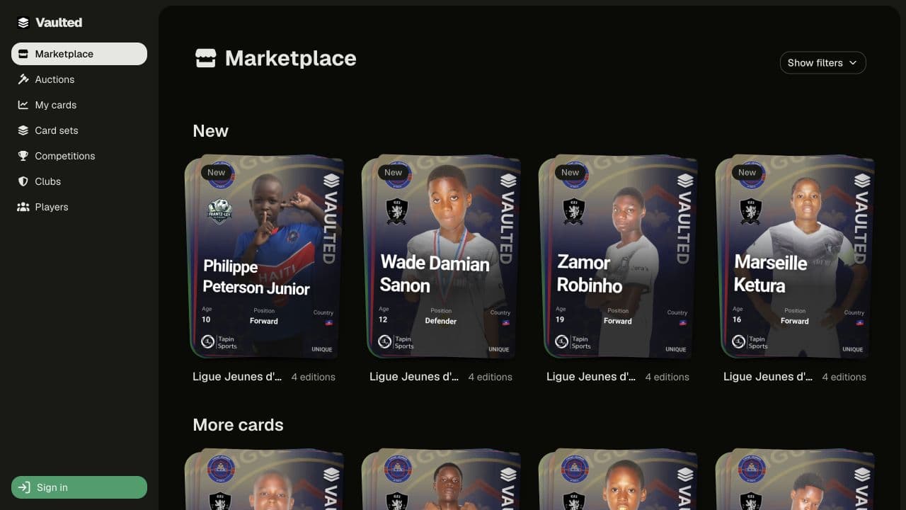 Vaulted website